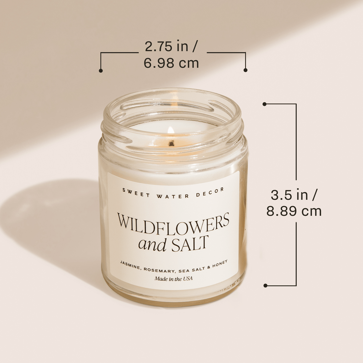 Sugar Cookies Soy Candle - Clear Jar - 9 oz