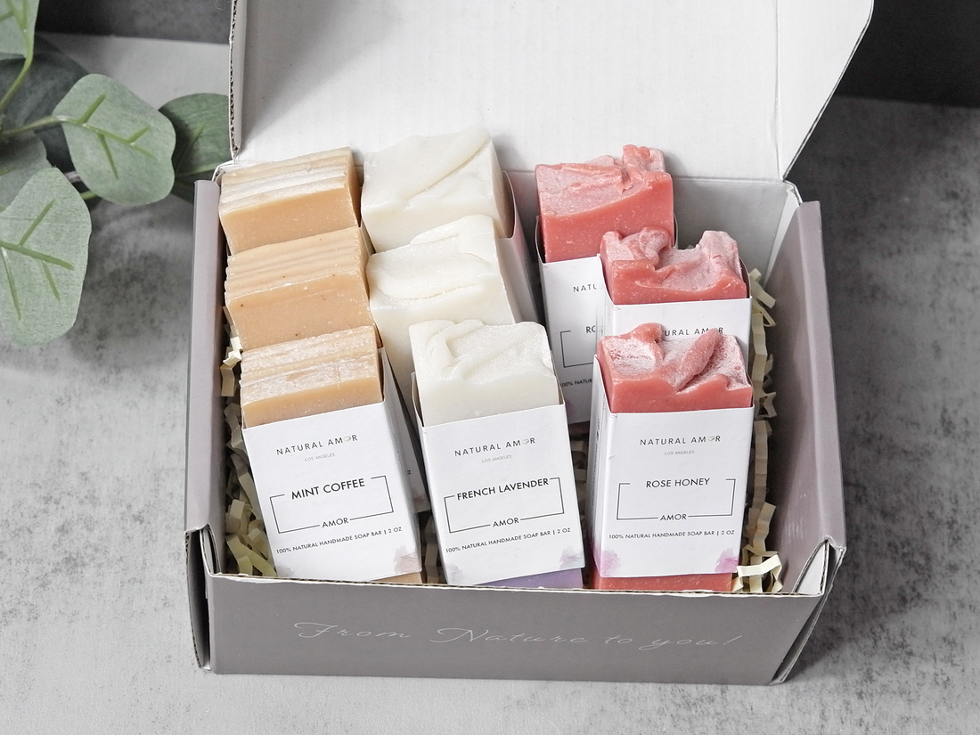 9pk Mini Soap Bar Gift Box - My American Goods