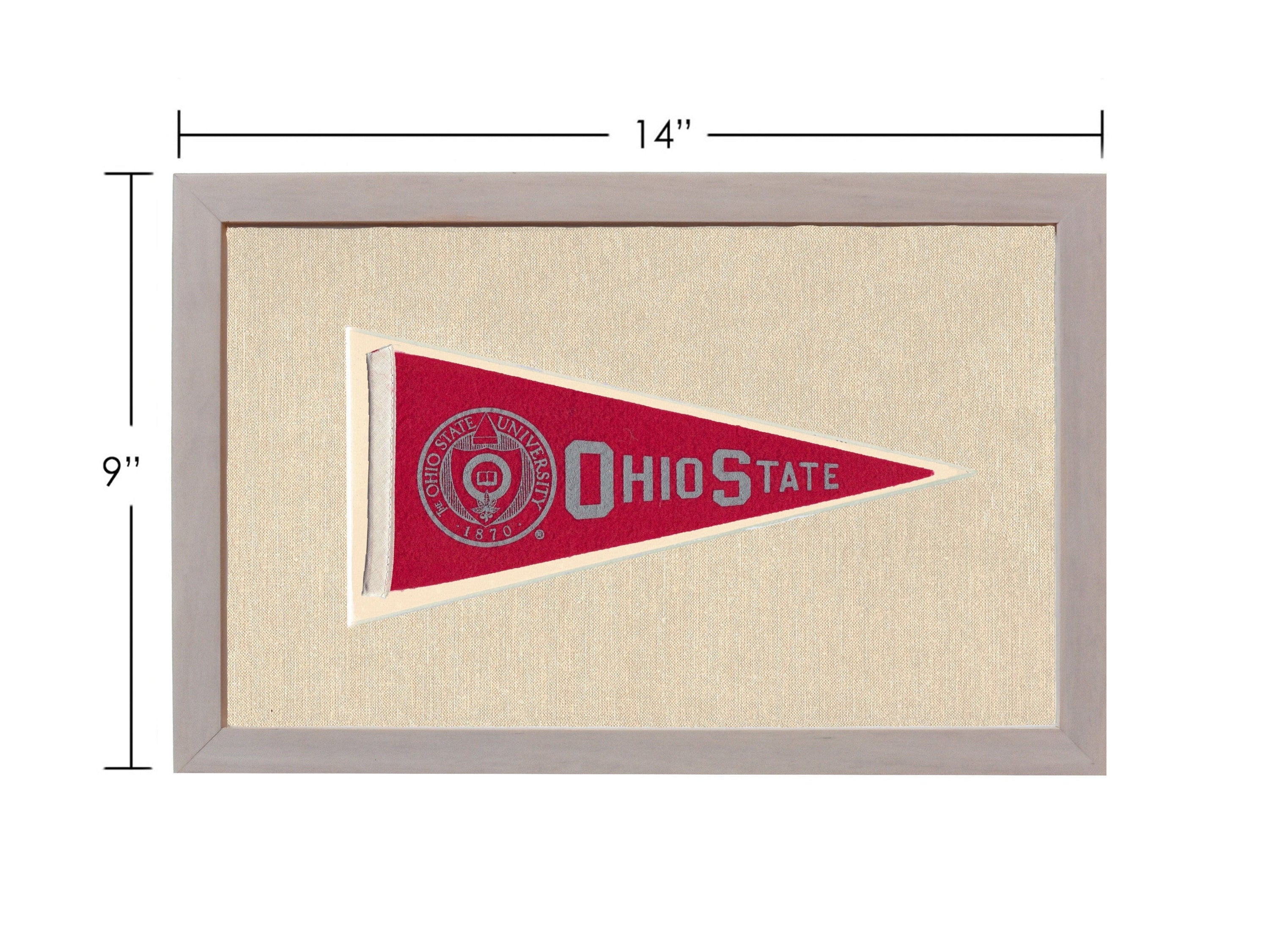 Americana Memories Vintage Pennants and Memorabilia Vintage Ohio State Pennant