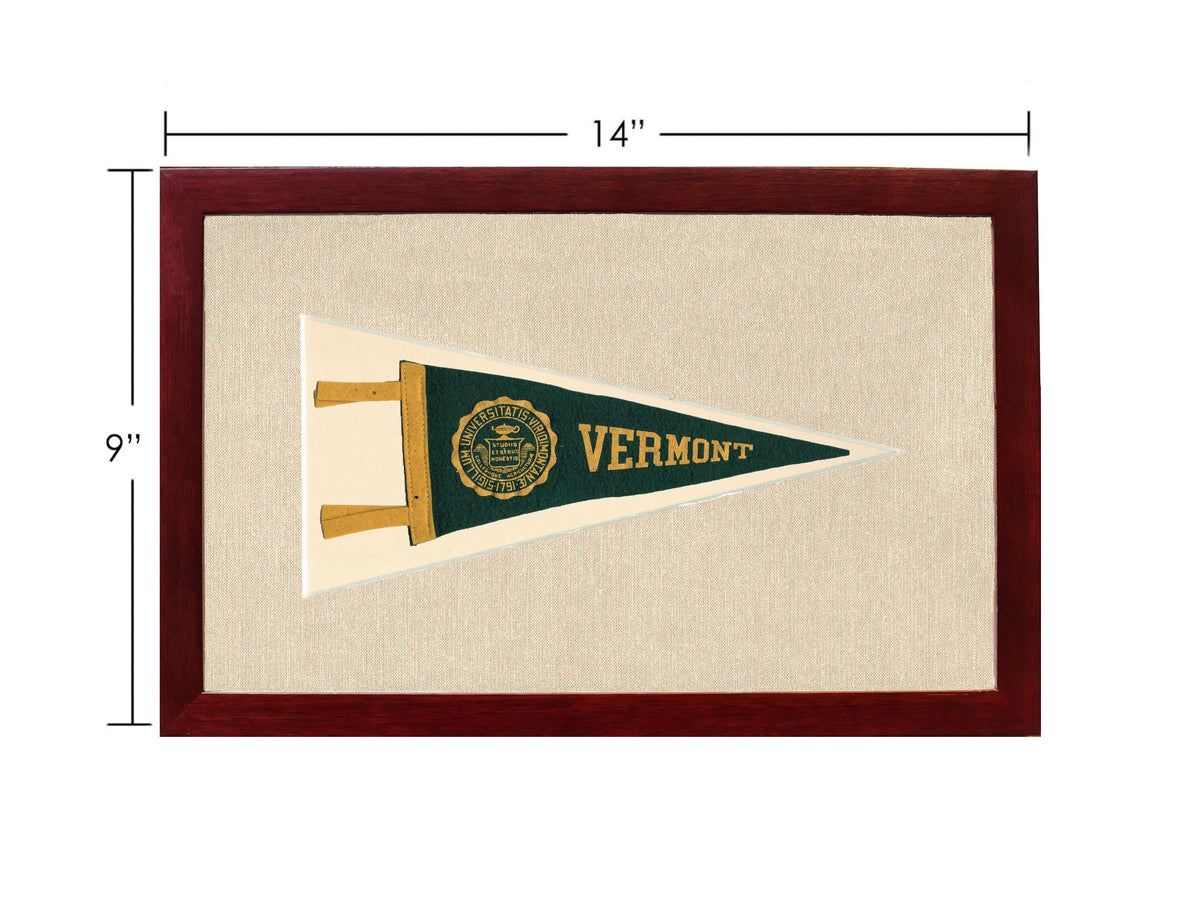 Vintage Vermont University Pennant