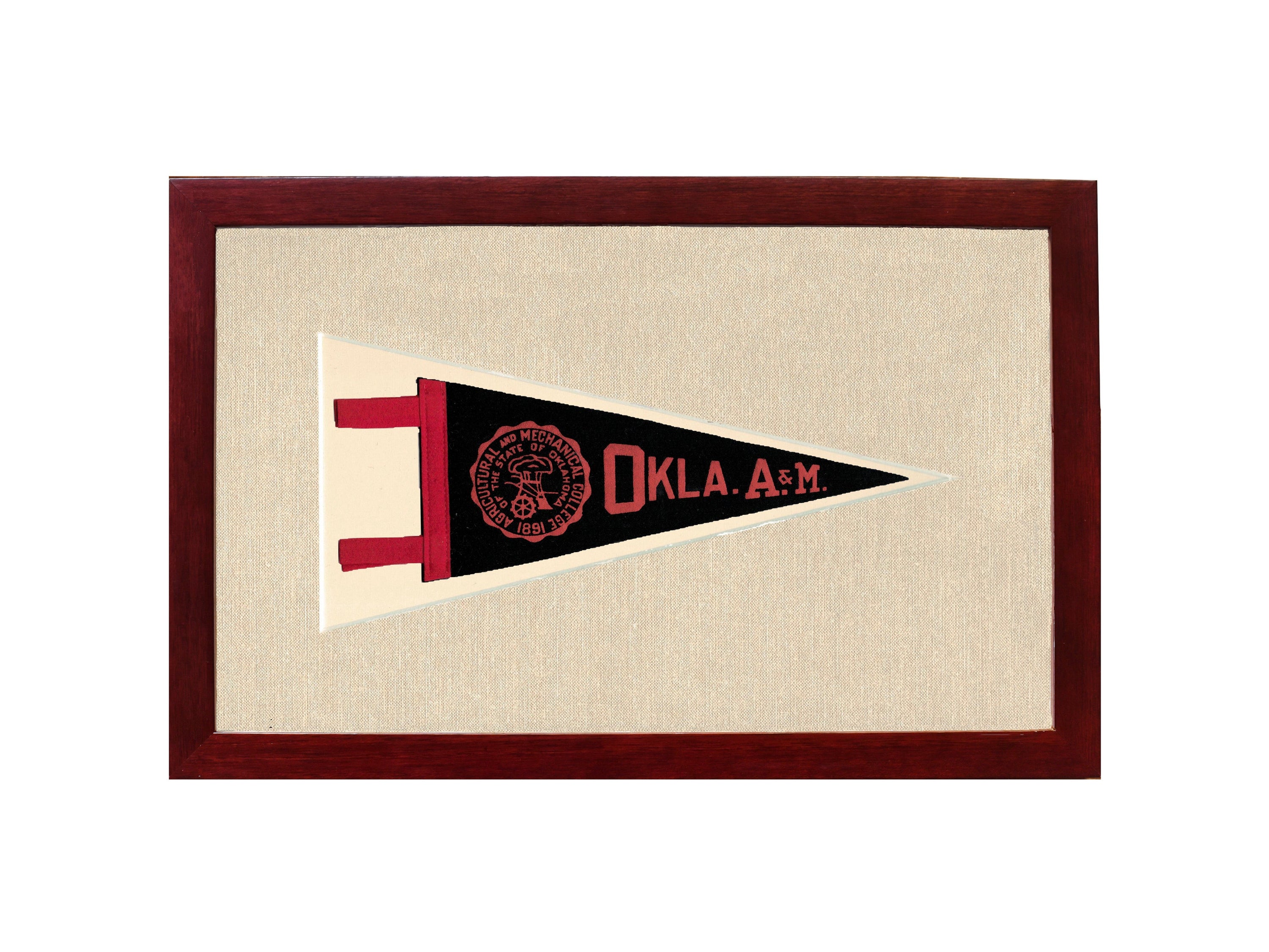Vintage Oklahoma A&amp;M Pennant