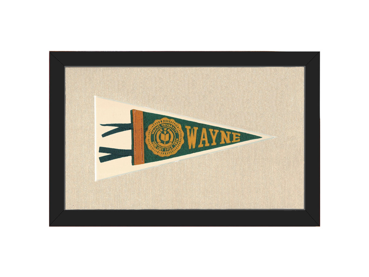 Americana Memories Vintage Pennants and Memorabilia Vintage Wayne University Pennant