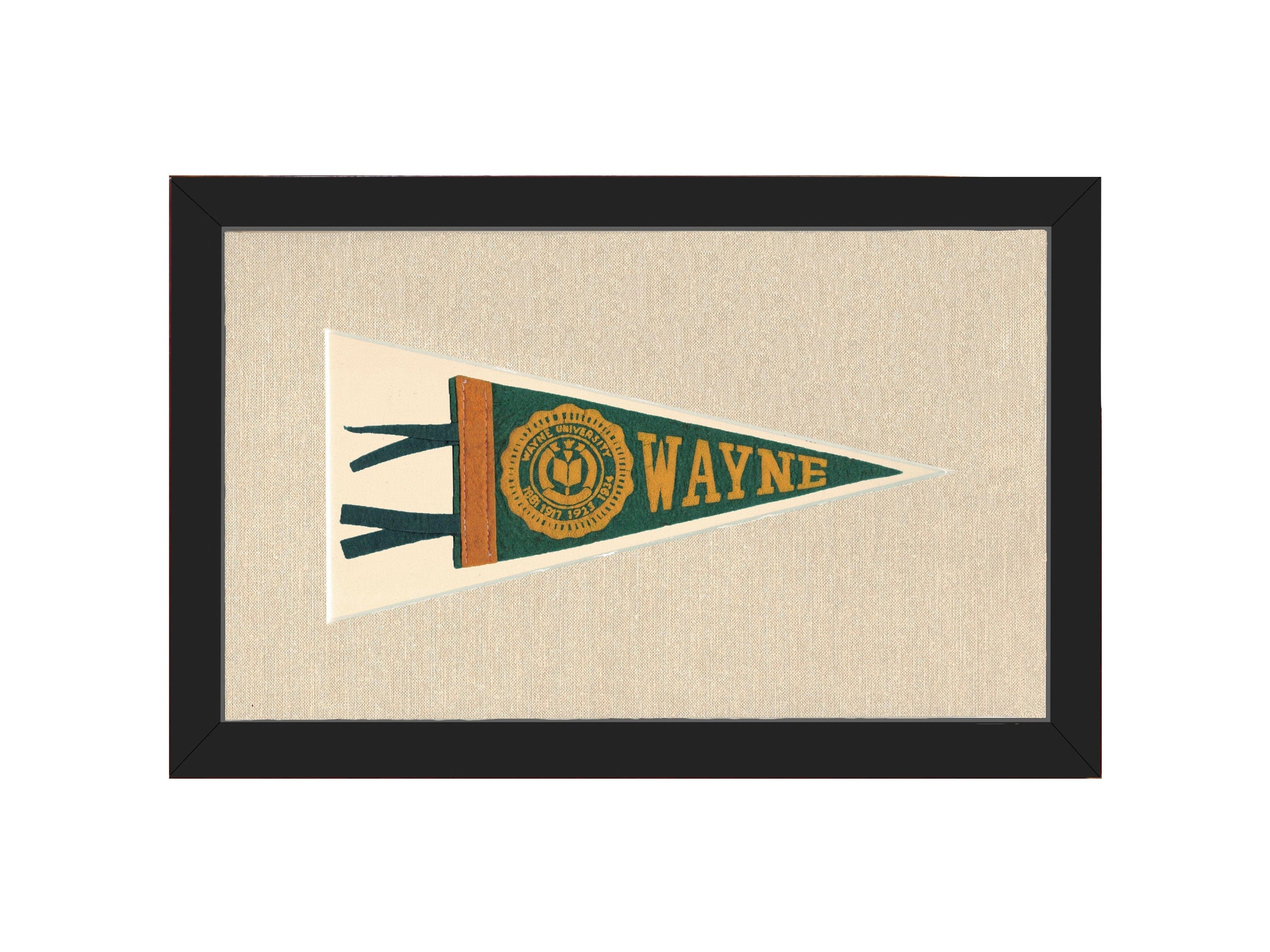 Americana Memories Vintage Pennants and Memorabilia Vintage Wayne University Pennant