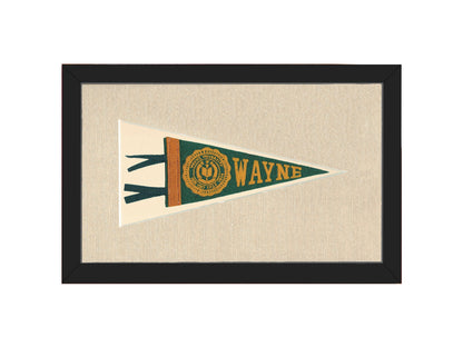 Americana Memories Vintage Pennants and Memorabilia Vintage Wayne University Pennant