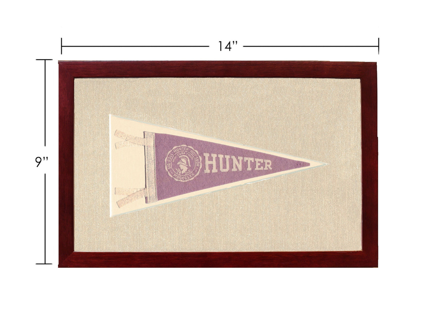 Americana Memories Vintage Pennants and Memorabilia Vintage Hunter College Pennant