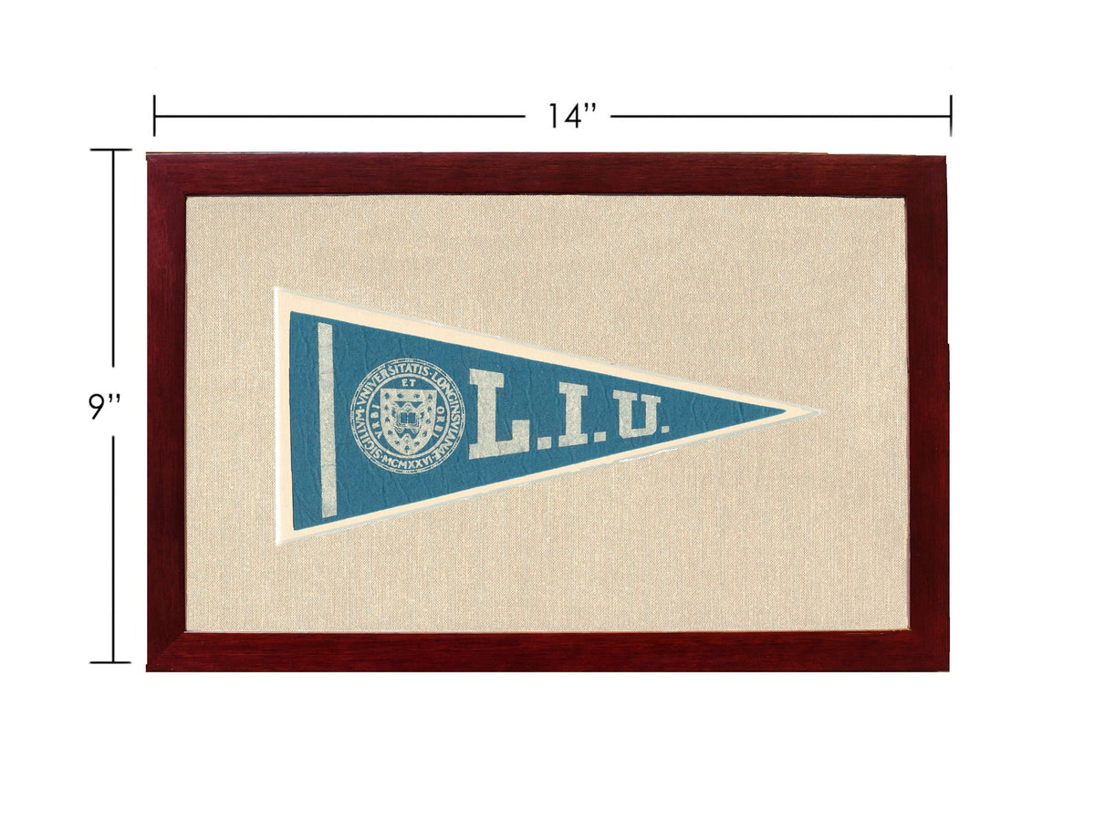 Americana Memories Vintage Pennants and Memorabilia Vintage Long Island University Pennant