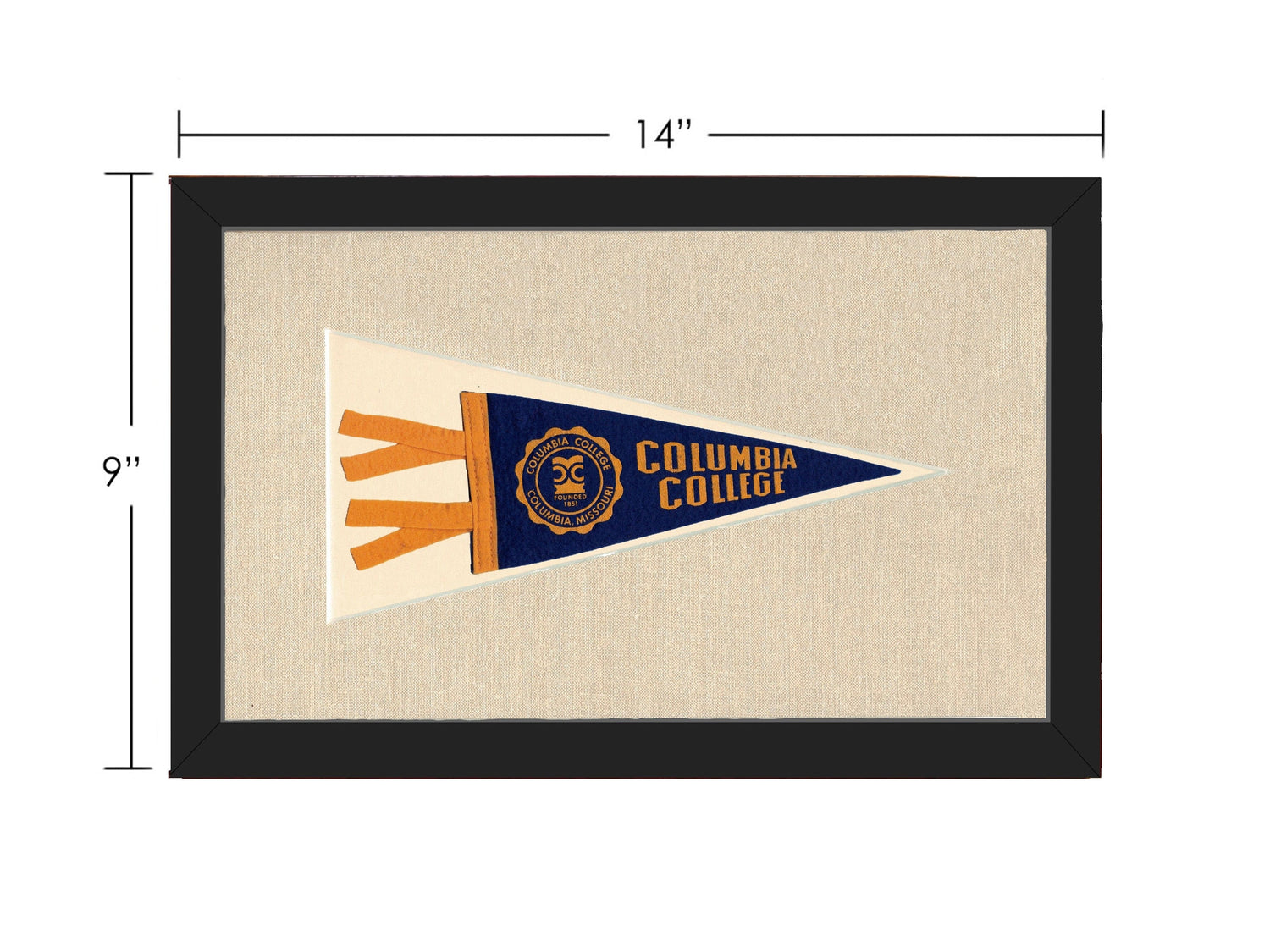 Americana Memories Vintage Pennants and Memorabilia Vintage Columbia College Pennant