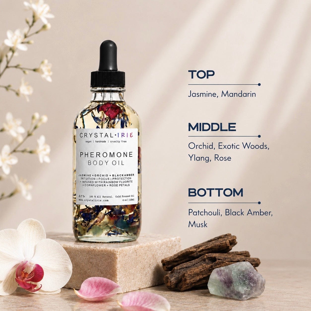 Crystal Irie Body Oil Pheromone Body Oil