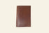 Brown leather wallet on a white background