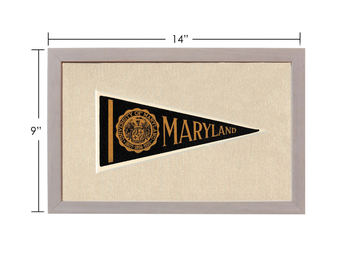 Vintage University of Maryland Pennant