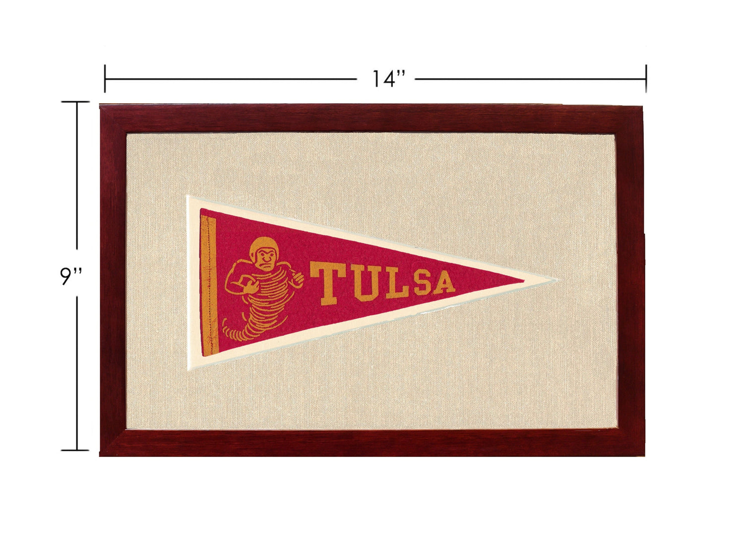 Americana Memories Vintage Pennants and Memorabilia Vintage Tulsa University Pennant