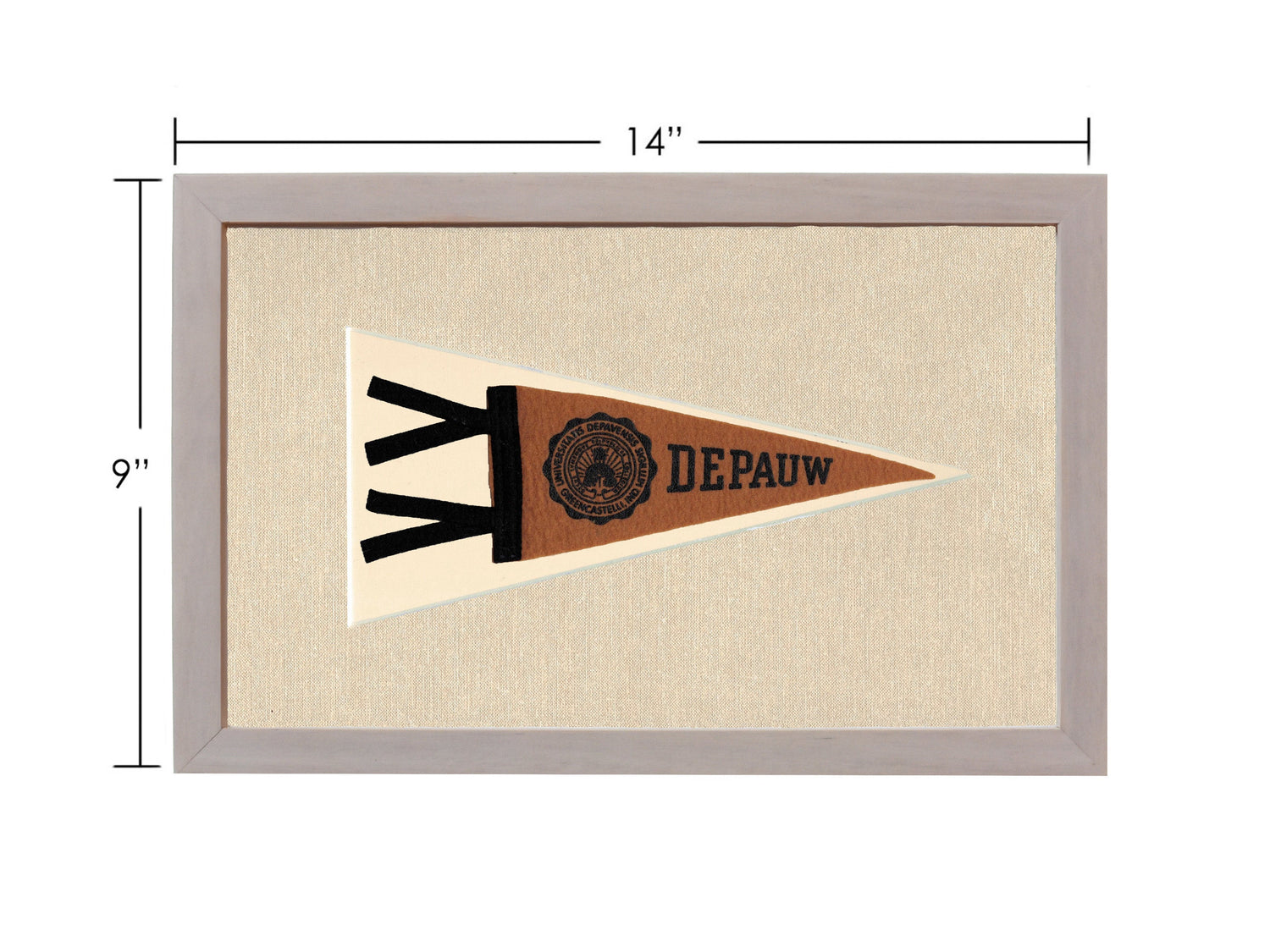 Vintage Depauw University Pennant