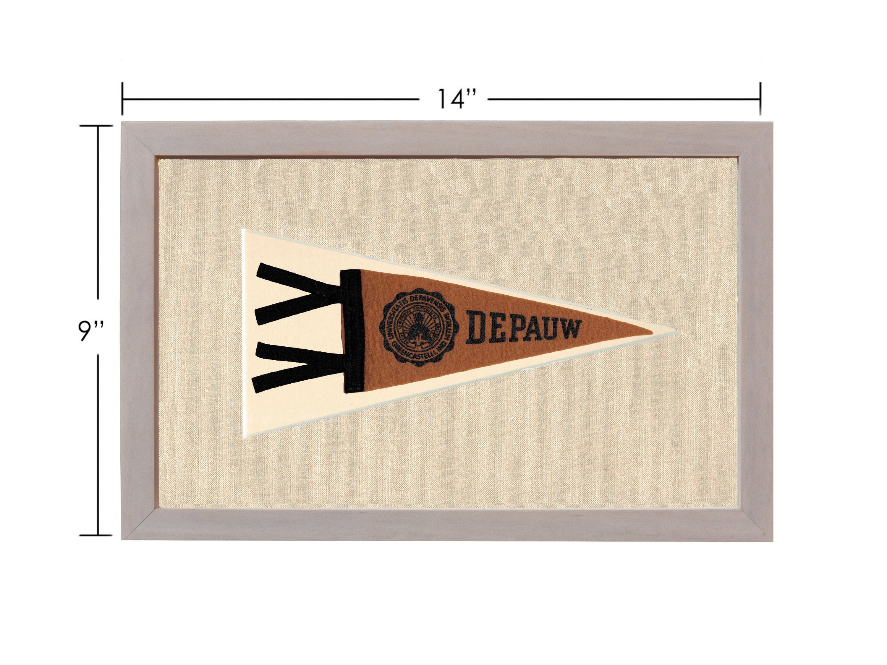 Vintage Depauw University Pennant