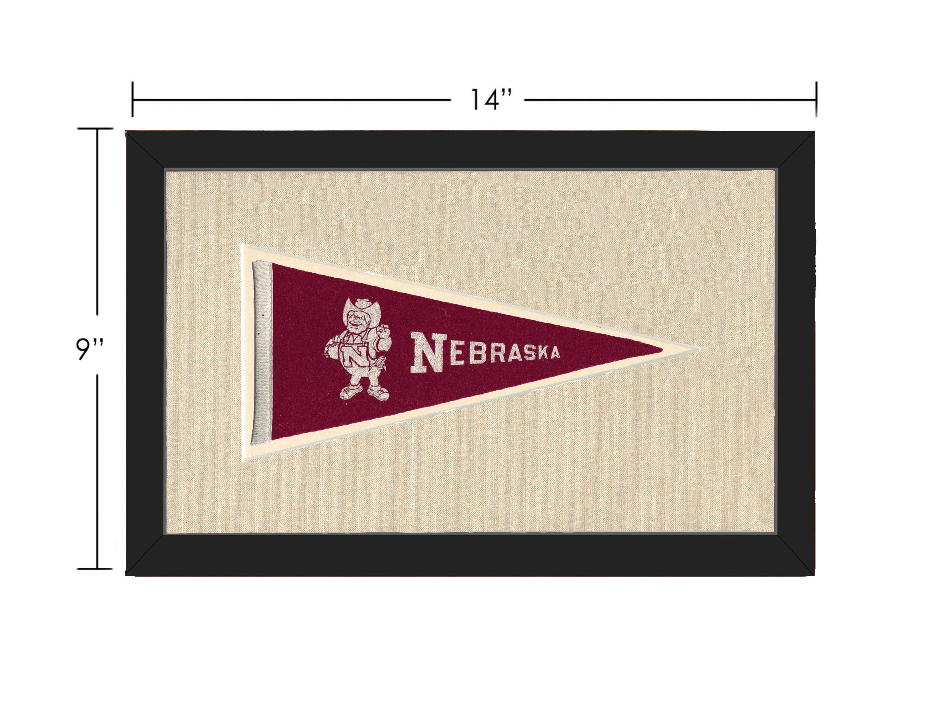 Americana Memories Vintage Pennants and Memorabilia Vintage University of Nebraska Pennant