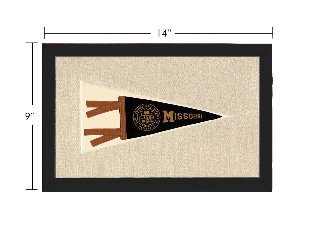 Americana Memories Vintage Pennants and Memorabilia Vintage University of Missouri Pennant