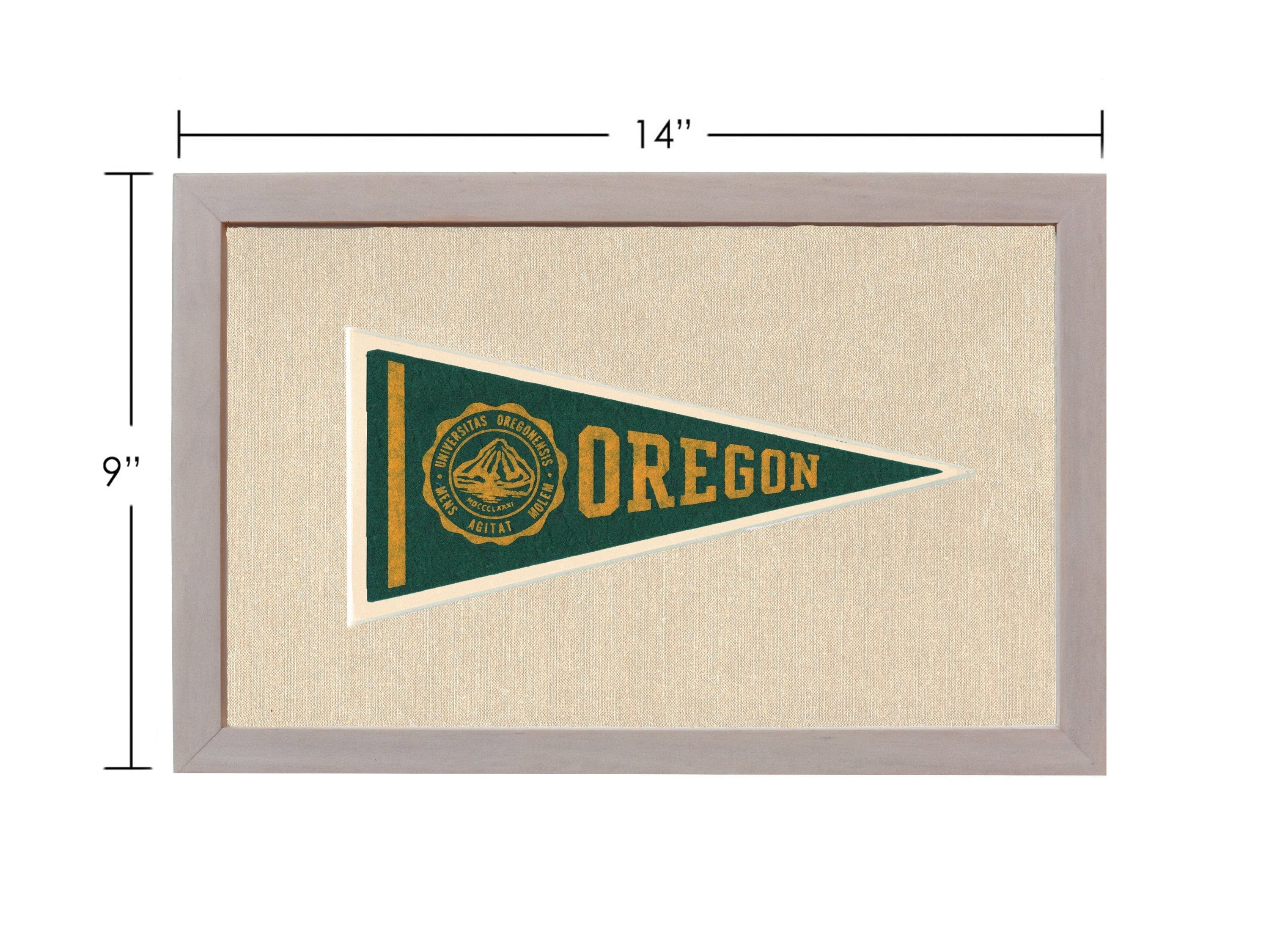 Americana Memories Vintage Pennants and Memorabilia Vintage University of Oregon Pennant
