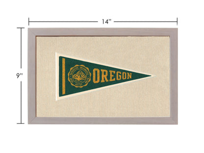 Americana Memories Vintage Pennants and Memorabilia Vintage University of Oregon Pennant
