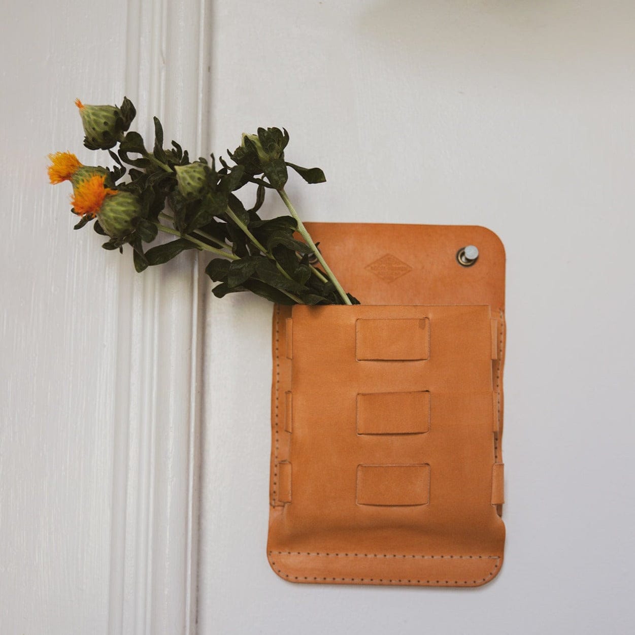 The Local Branch Leather Leather Wall Pocket  - USA Made