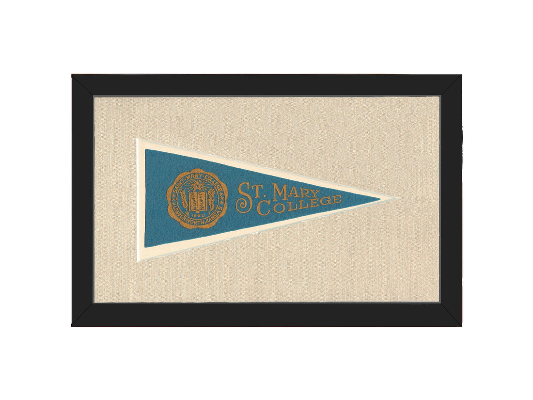 Americana Memories Vintage Pennants and Memorabilia Vintage St Mary College Pennant
