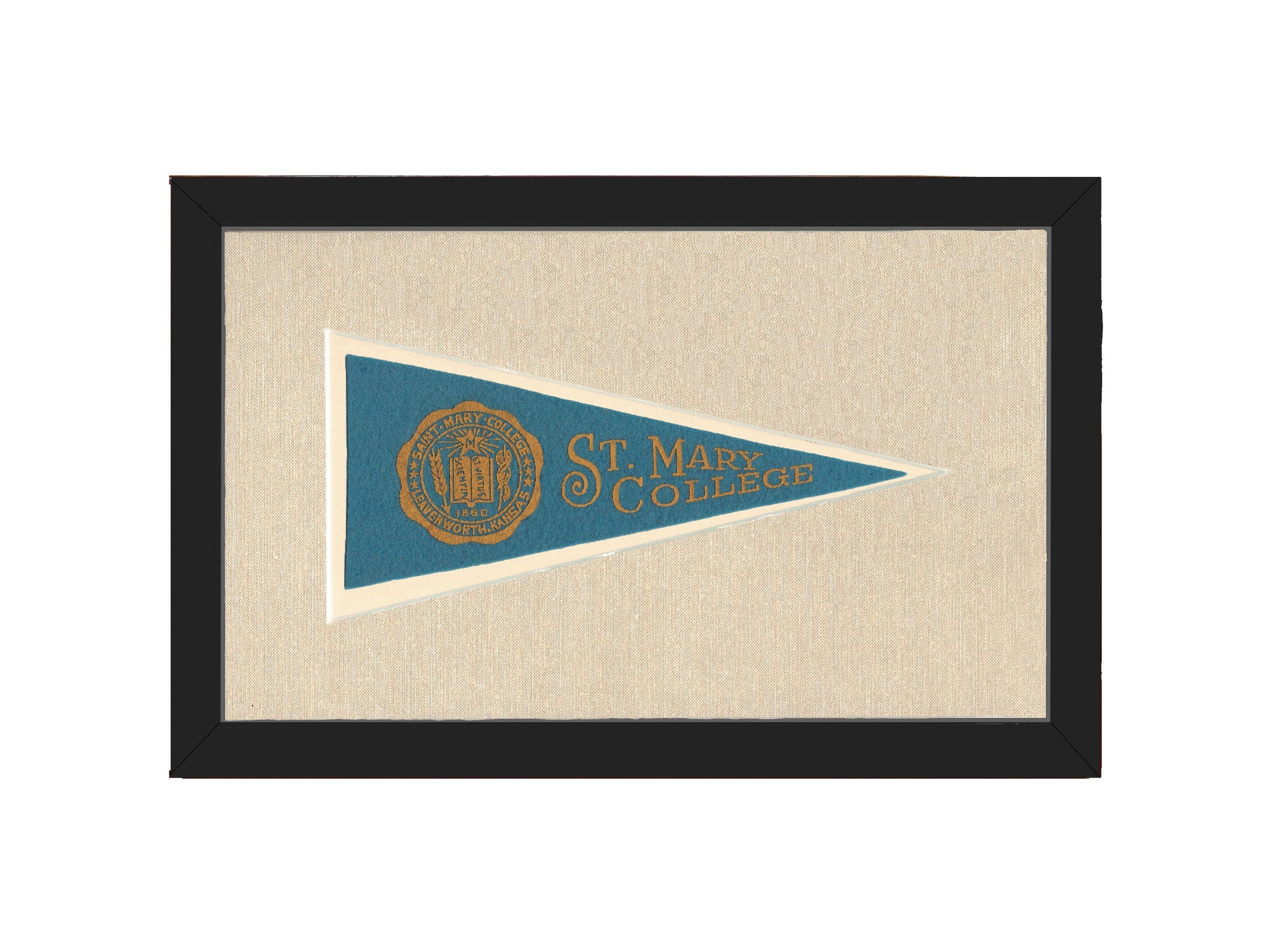 Americana Memories Vintage Pennants and Memorabilia Vintage St Mary College Pennant