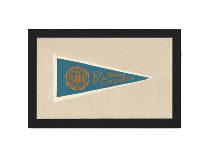 Americana Memories Vintage Pennants and Memorabilia Vintage St Mary College Pennant