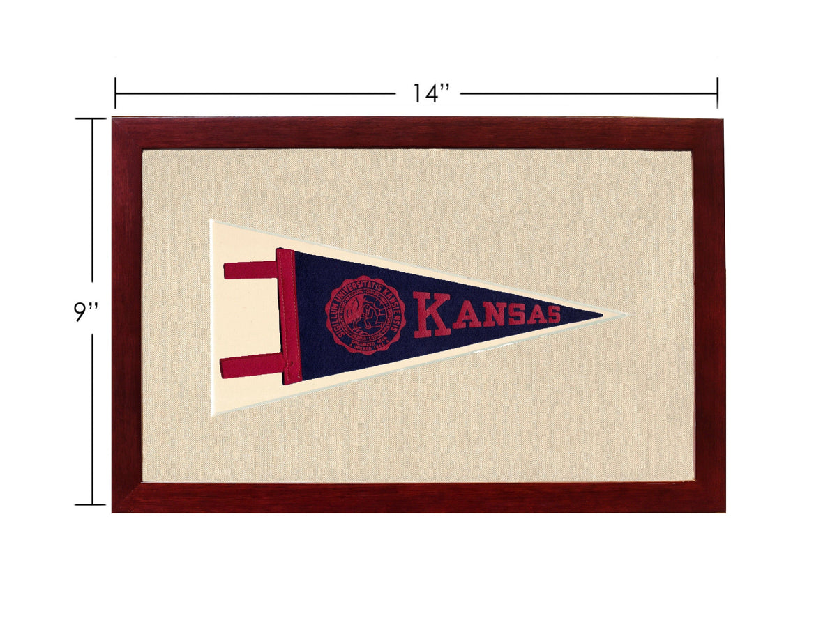 Americana Memories Vintage Pennants and Memorabilia Vintage University of Kansas Pennant