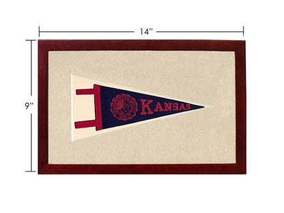 Americana Memories Vintage Pennants and Memorabilia Vintage University of Kansas Pennant
