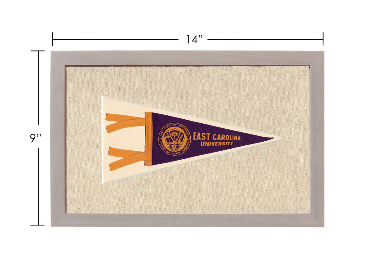 Americana Memories Vintage Pennants and Memorabilia Vintage East Carolina University Pennant