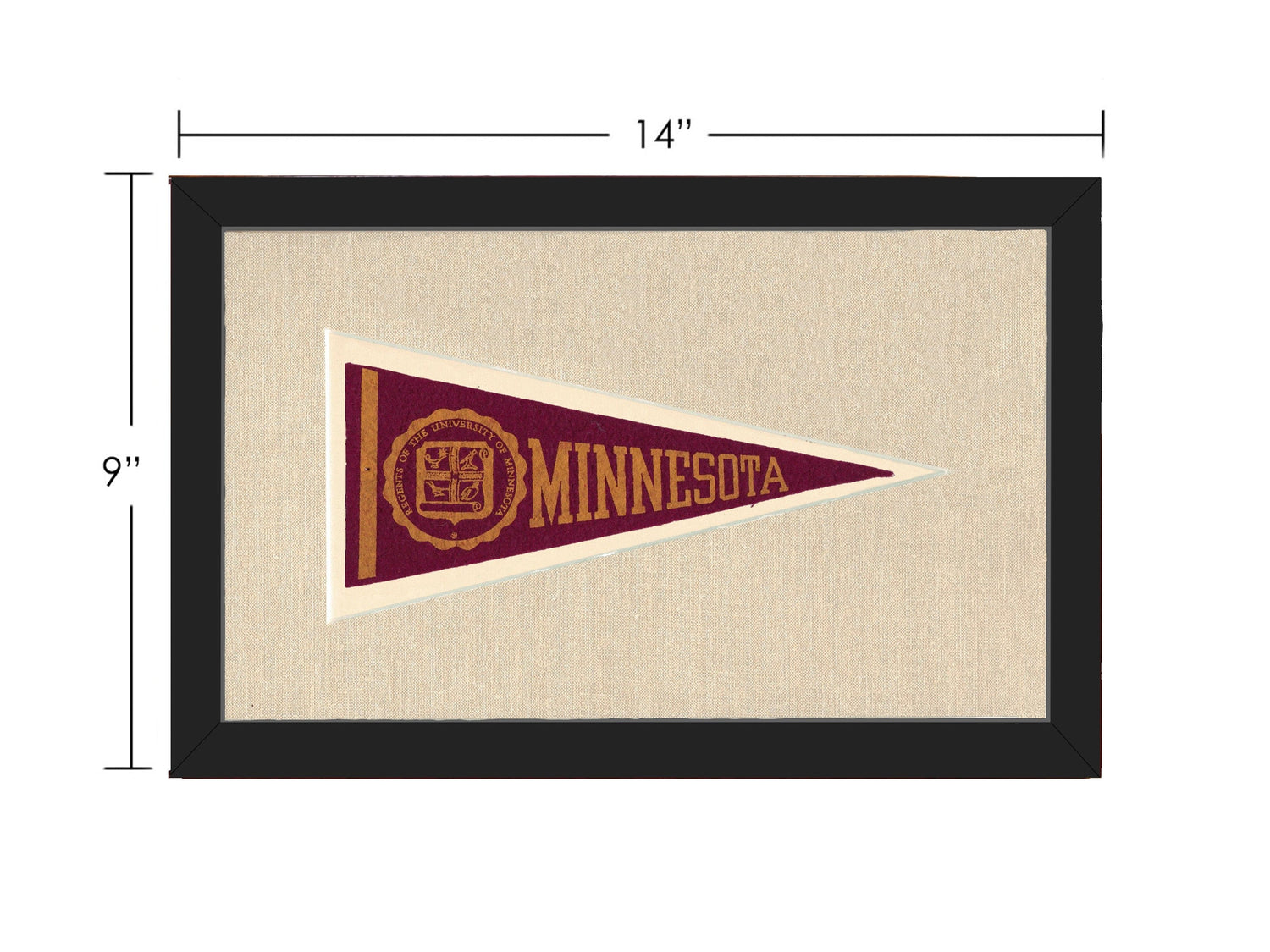Americana Memories Vintage Pennants and Memorabilia Vintage Minnesota Pennant