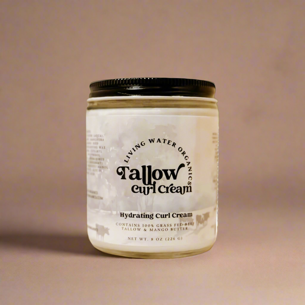 100% Grass Fed Tallow Curl Cream Tallow Tree for Curly Hair - My American Goods