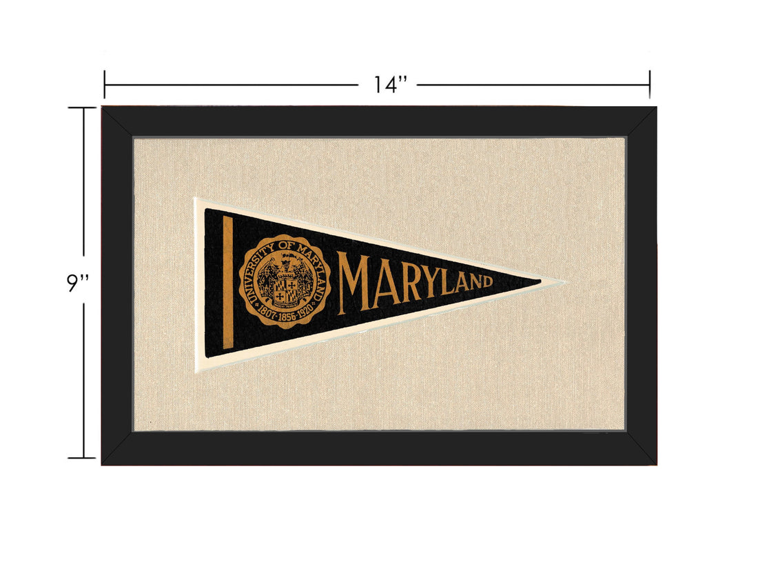Vintage University of Maryland Pennant