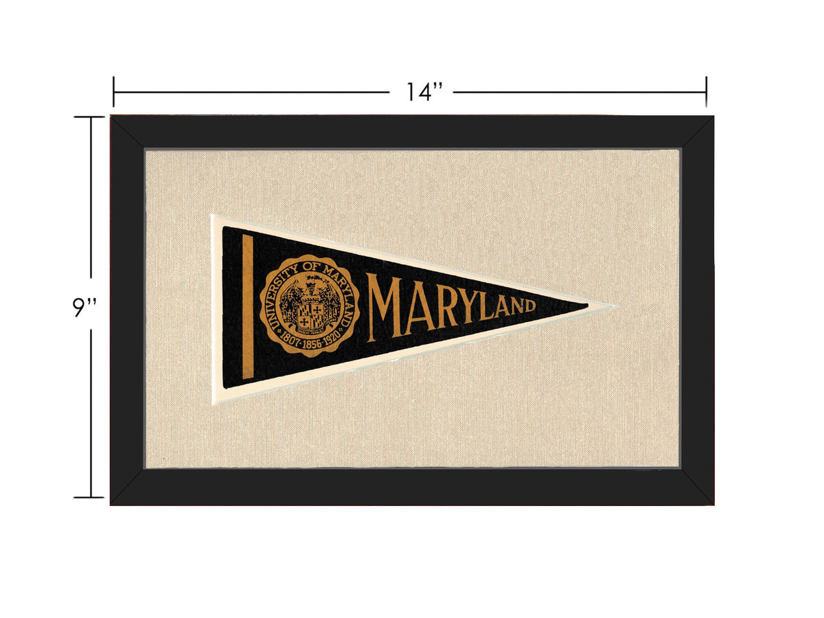 Vintage University of Maryland Pennant