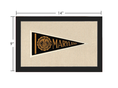 Vintage University of Maryland Pennant