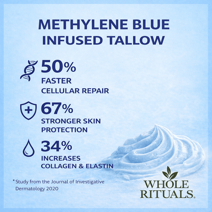 Methylene Blue Infused Tallow Balm - Whipped