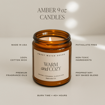 Pumpkin Spice Soy Candle | 9oz. Amber Jar