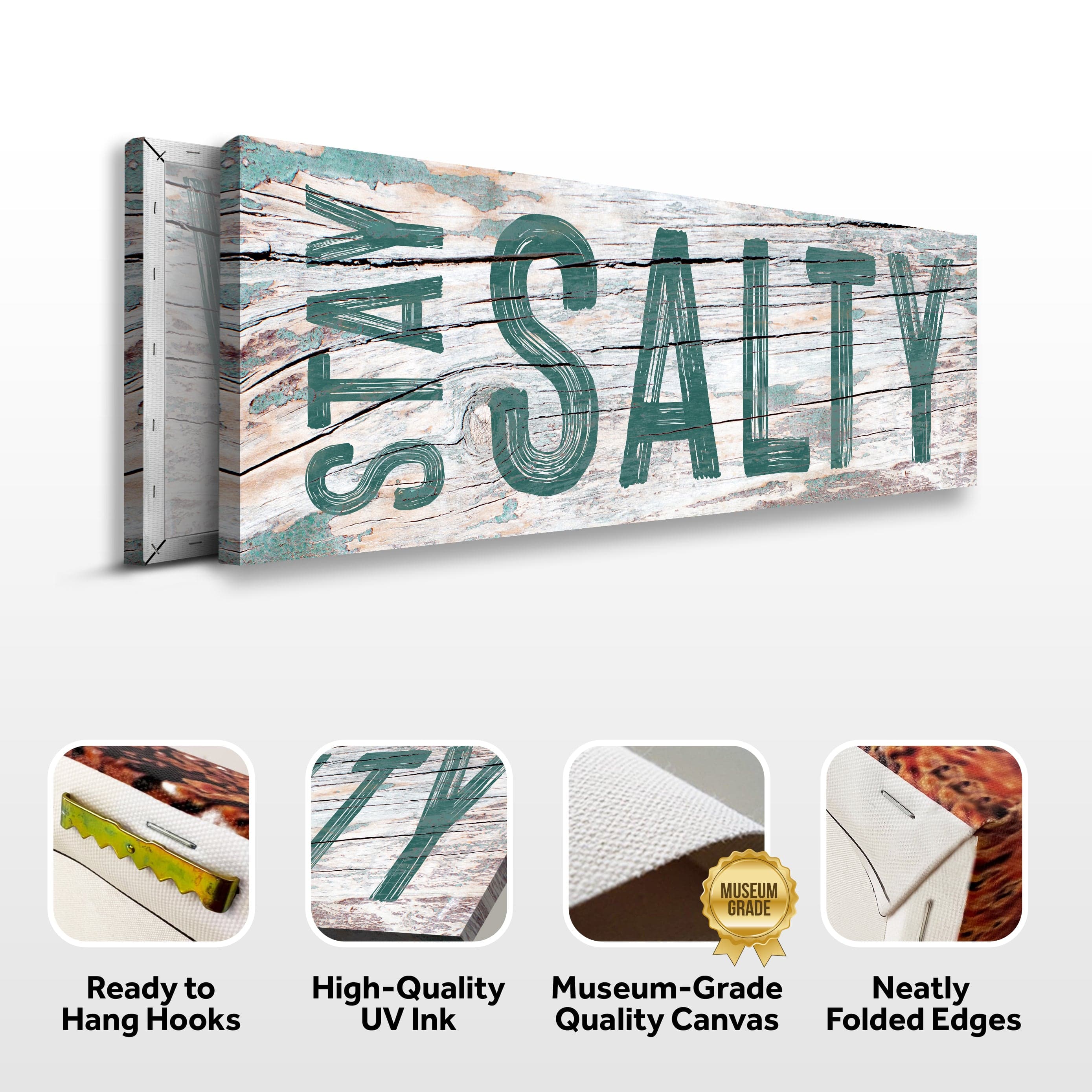 Tailored Canvases Canvas Stay Salty Coastal Sign VI