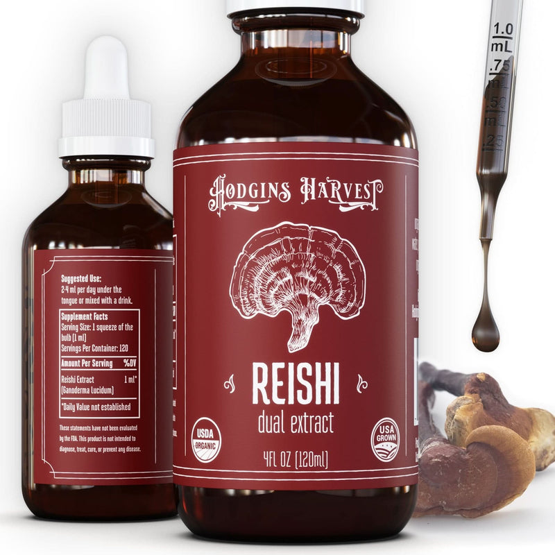 Hodgins Harvest Mushroom Extracts Reishi Dual Extract Tincture