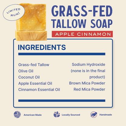 Papabear Grass-Fed Tallow Soap (2 Pack)