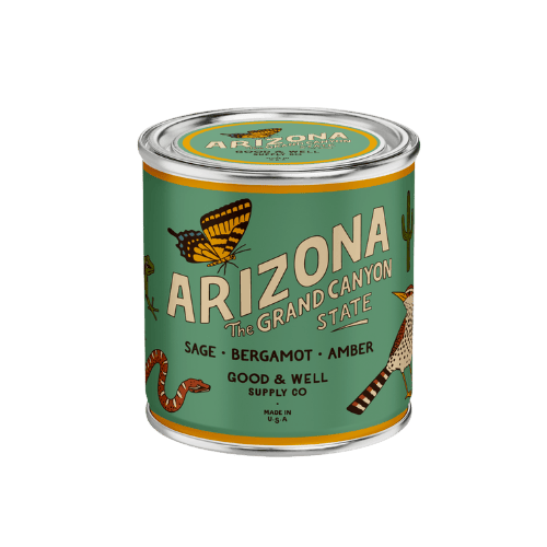 Good &amp; Well Supply Co Candles Half Pint / 8oz / Cotton Wick Arizona State Candle