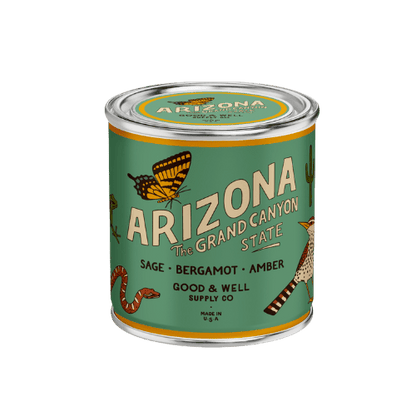 Good &amp; Well Supply Co Candles Half Pint / 8oz / Cotton Wick Arizona State Candle