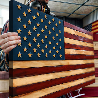Tailored Canvases Canvas Old Glory American Flag Wall Art II