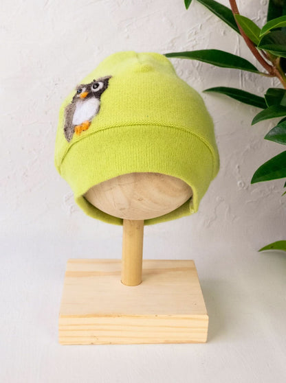 Owl Cashmere Hat - Baby - My American Goods