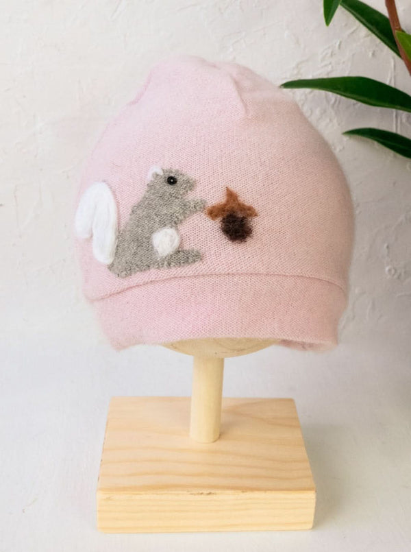 Squirrel Cashmere Hat - Baby - My American Goods