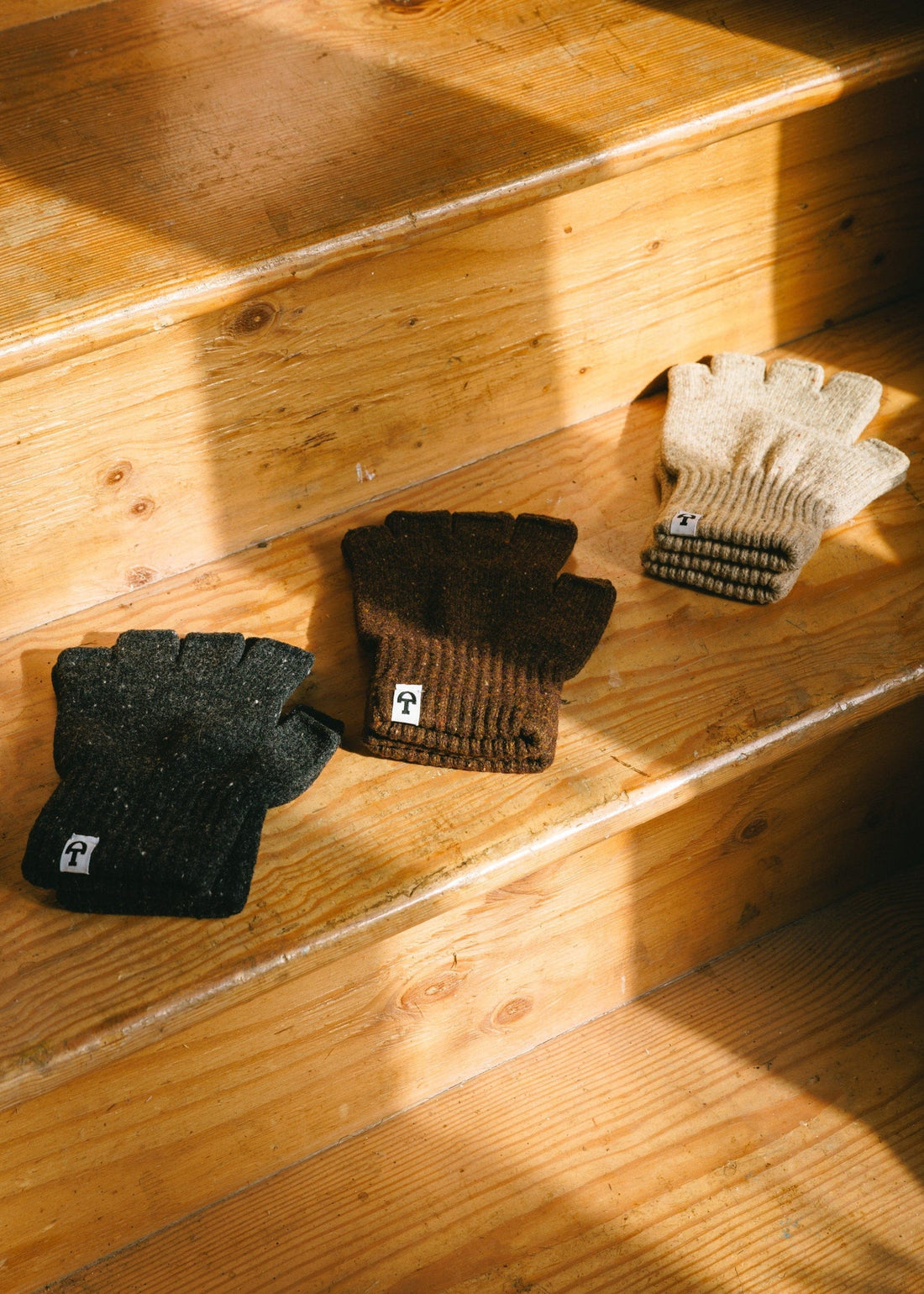 Merino Donegal Fingerless Gloves