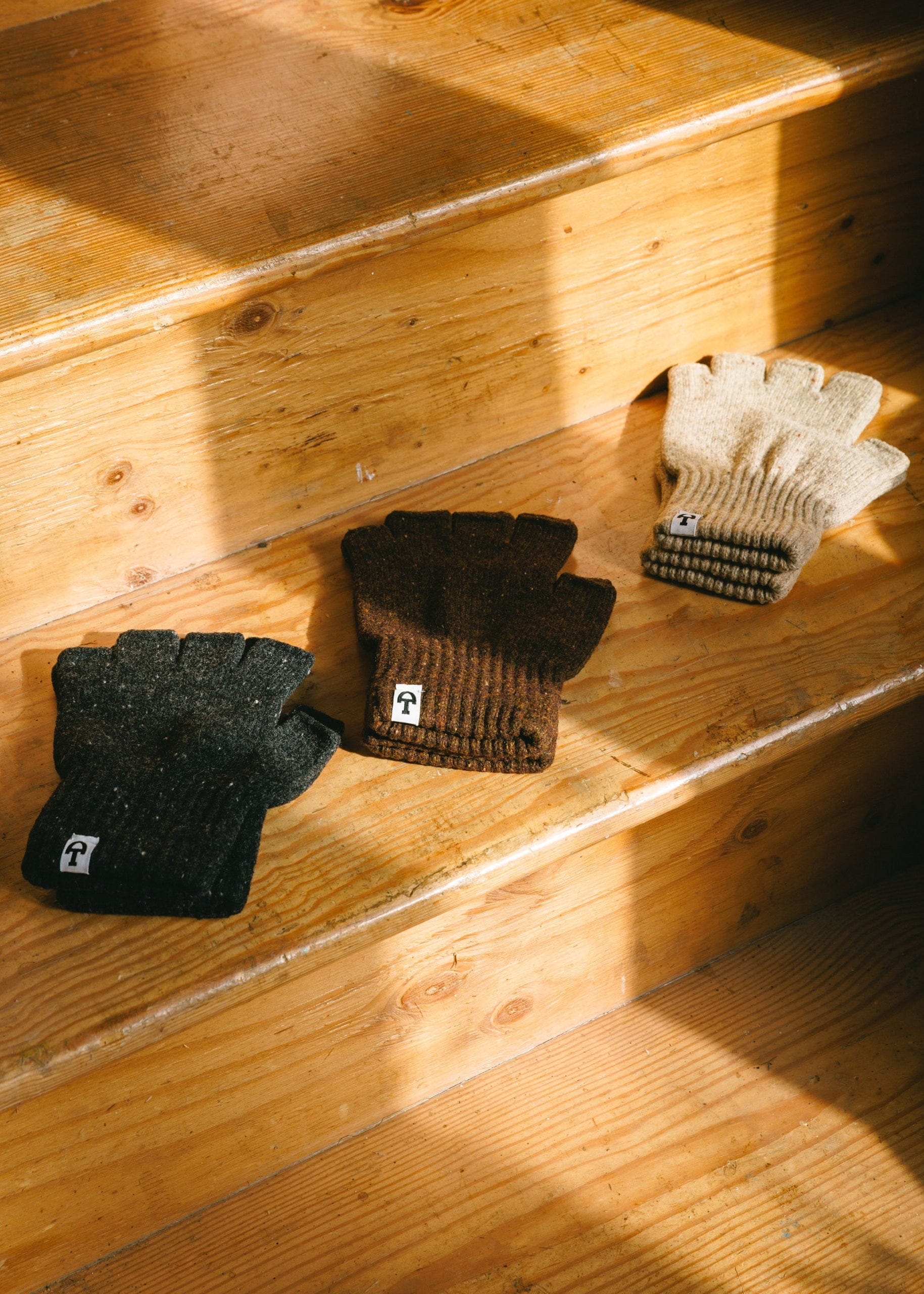 American Trench Accessories Merino Donegal Fingerless Gloves