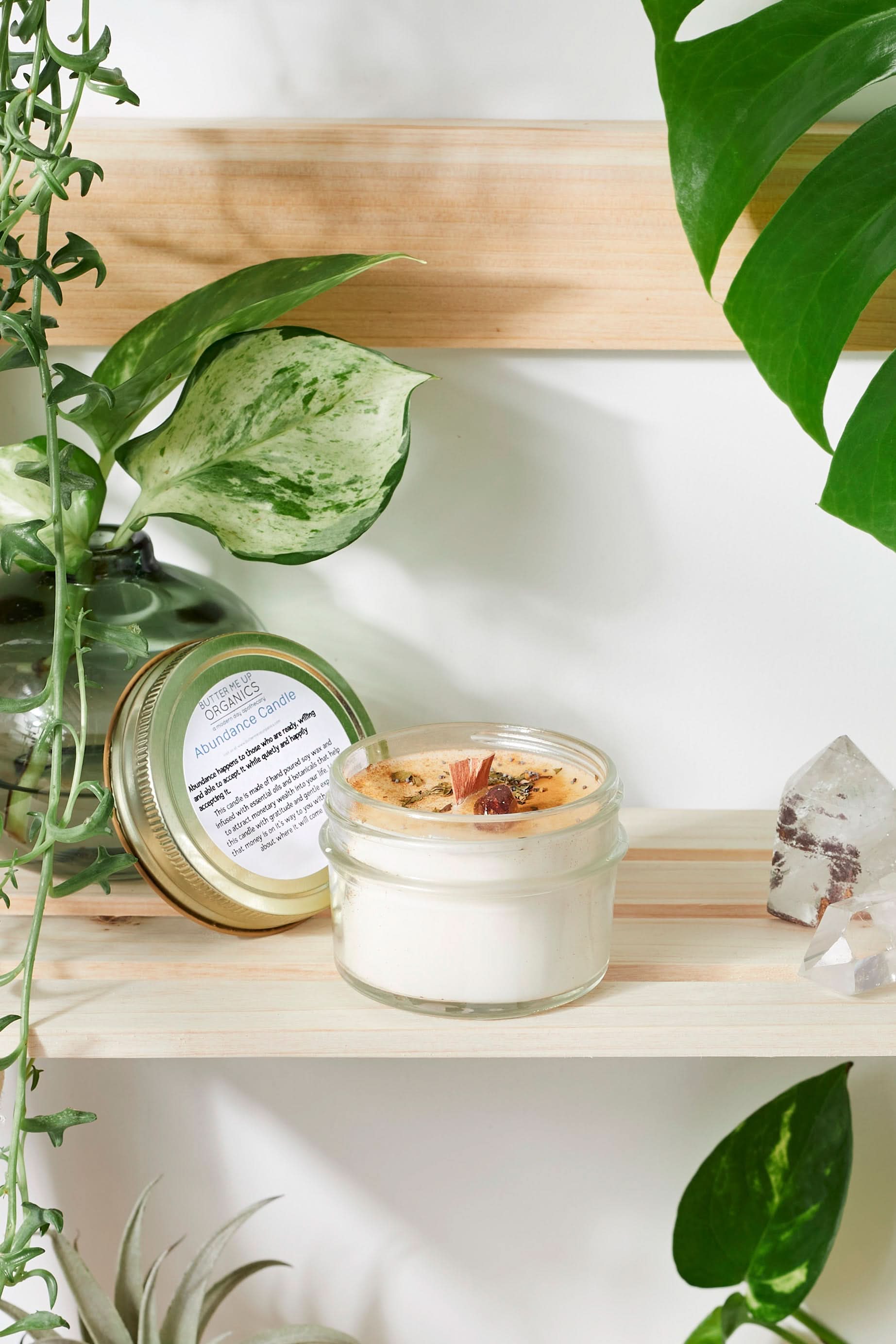Butter Me Up Organics candle Abundance Candle – Hand-Poured Soy Ritual Candle