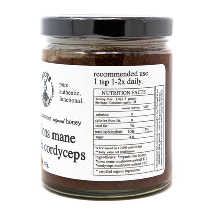 Lion’s Mane &amp; Cordyceps Mushroom Honey