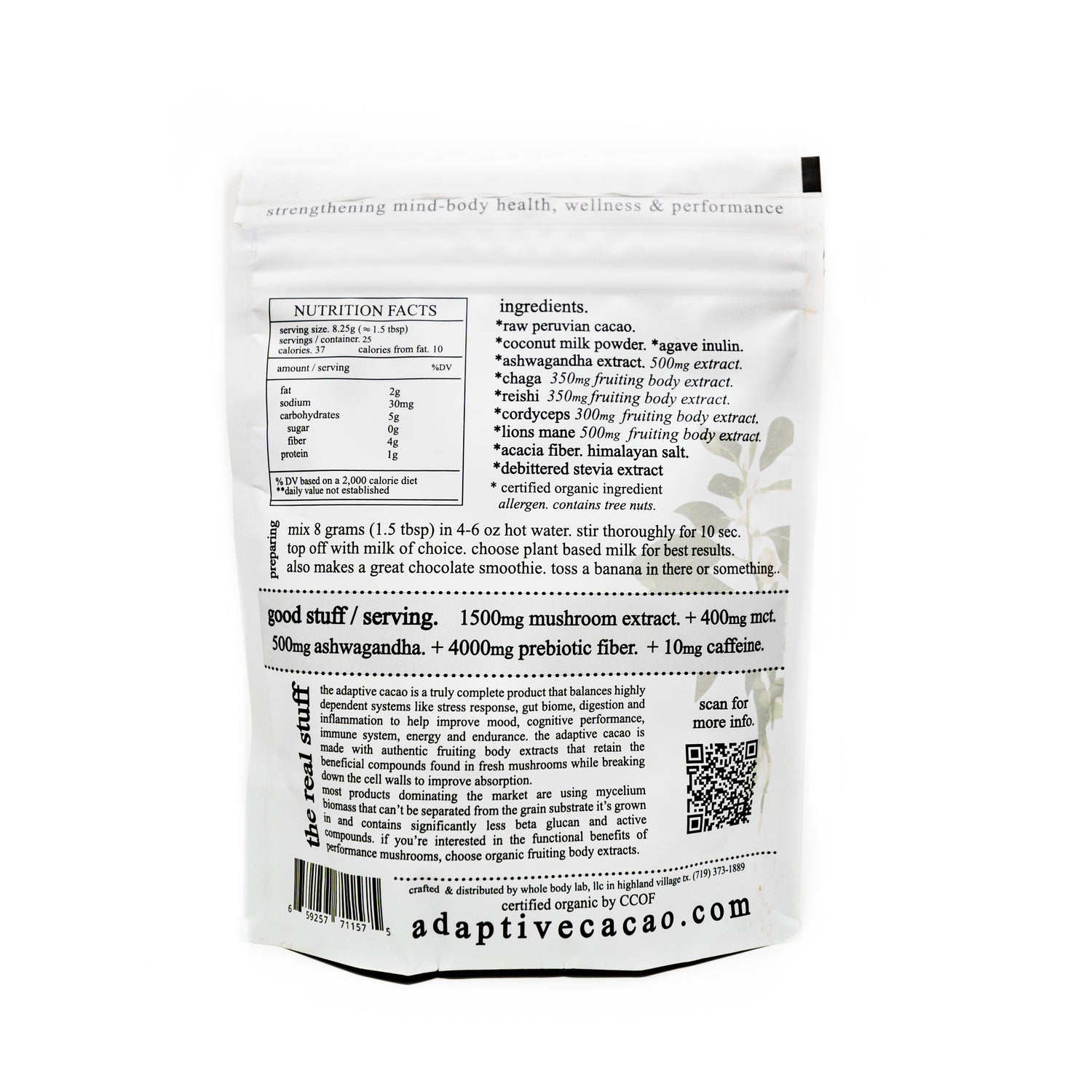 Adaptive Greens &amp; Cacao Superfood Stack