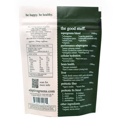 Adaptive Greens &amp; Cacao Superfood Stack