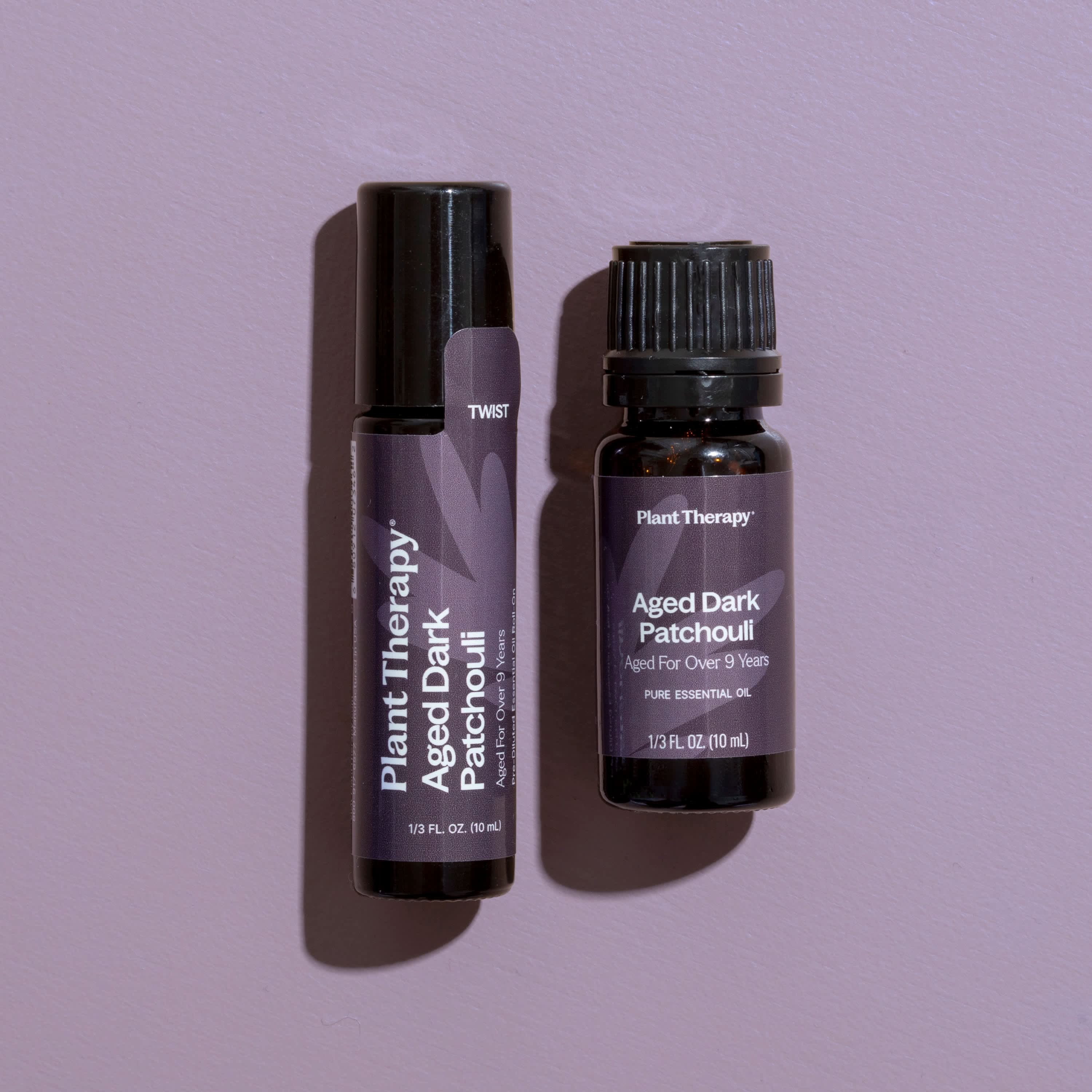 Plant Therapy Essential Oil Aged Dark Patchouli Essential Oil Pre-Diluted Roll-On 10 ml